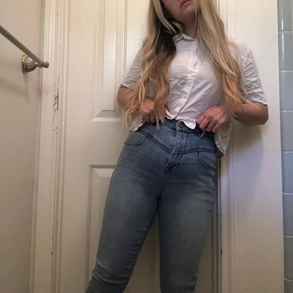 BDG high rise twig jeans in blue